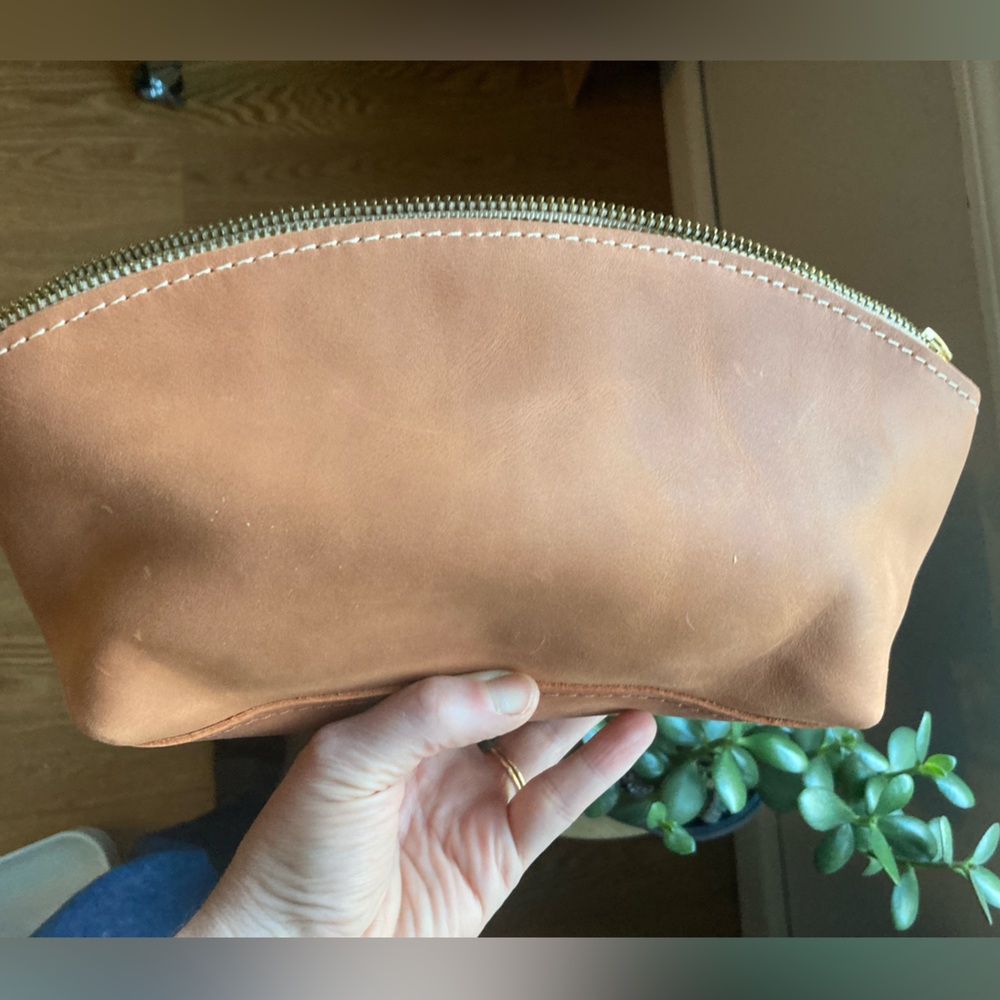 Portland Leather Goods Total Eclipse Makeup Bag